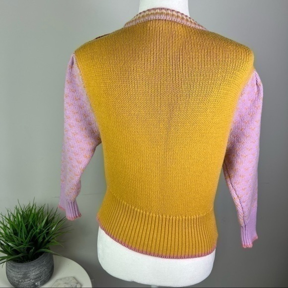 LOVESHACKFANCY Crochet-knit cotton-blend sweater FLAW - Picture 6 of 13